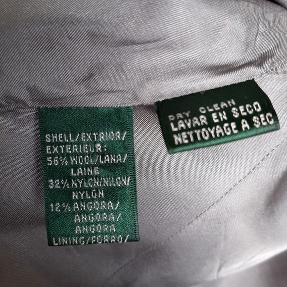 Lauren Ralph Lauren Angora Wool Blend Zippered Jacket Size 6 - Picture 4 of 14